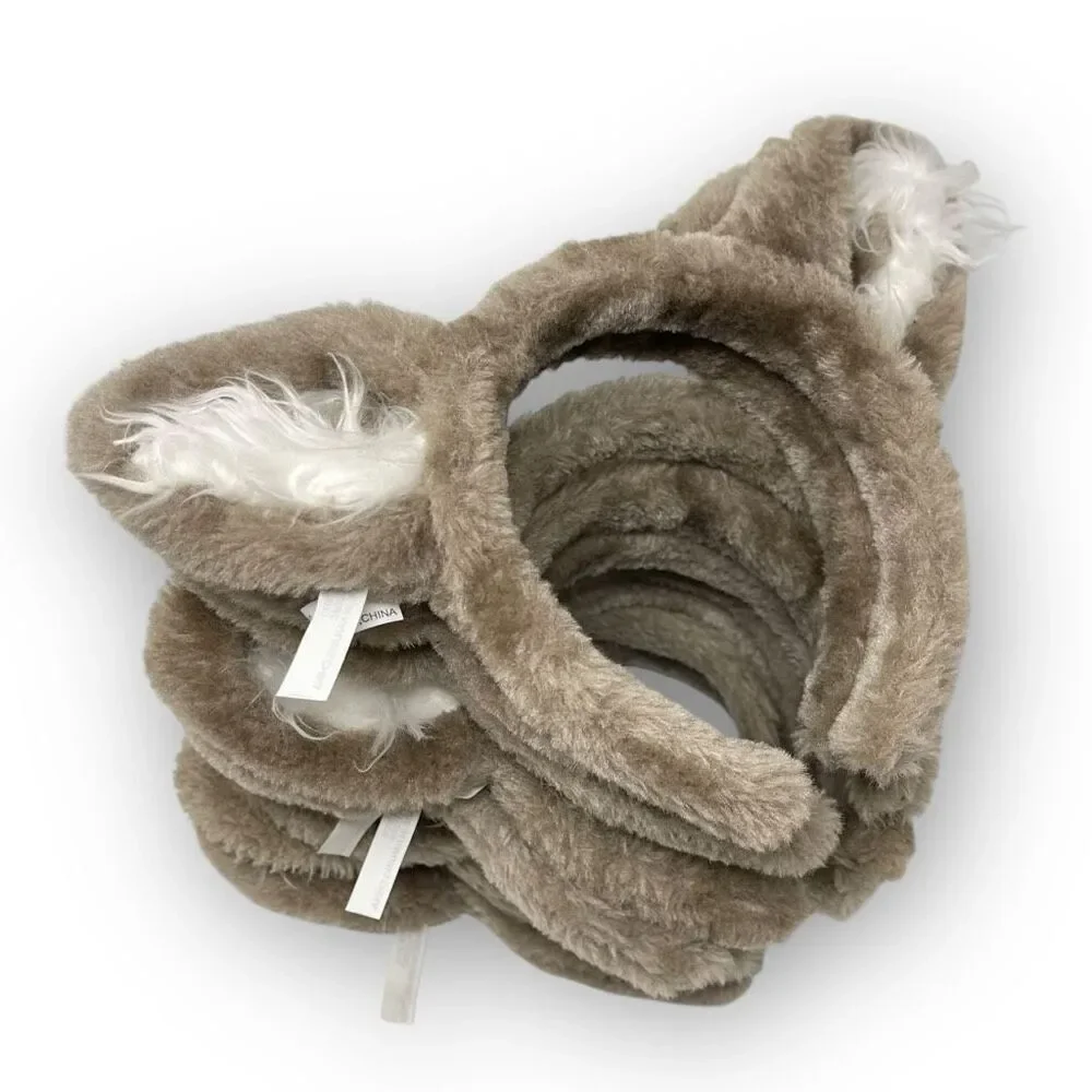 Great Wolf Lodge Wolf Ears Lot of 9 Headbands Gray Souvenir Wolfie Dress Up